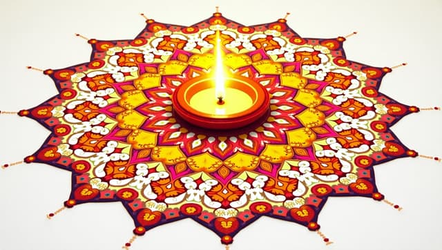 Diwali Festival Rangoli Design Art png